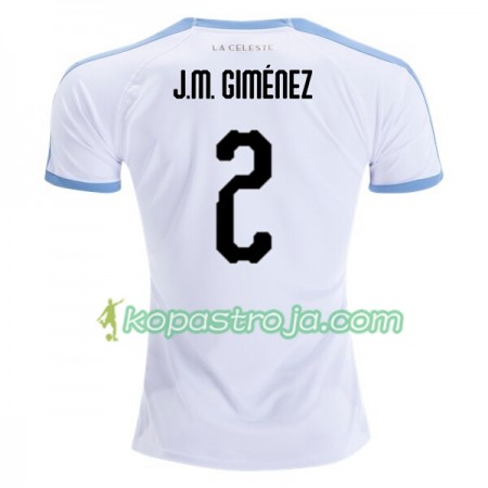 Billiga Fotbollströjor Uruguay Jose Gimenez 2 Borta tröja 2019 Copa América Kortärmad